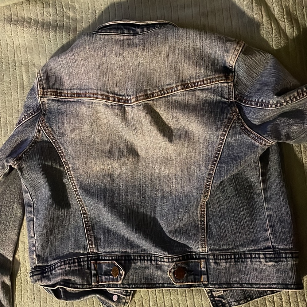 Cropped Demin Jacket Size M - Picture 3 of 3